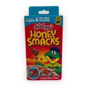 Kellogg’s Honey Smacks Cereal Boxer Briefs Mens Size Medium Underwear Gift New
